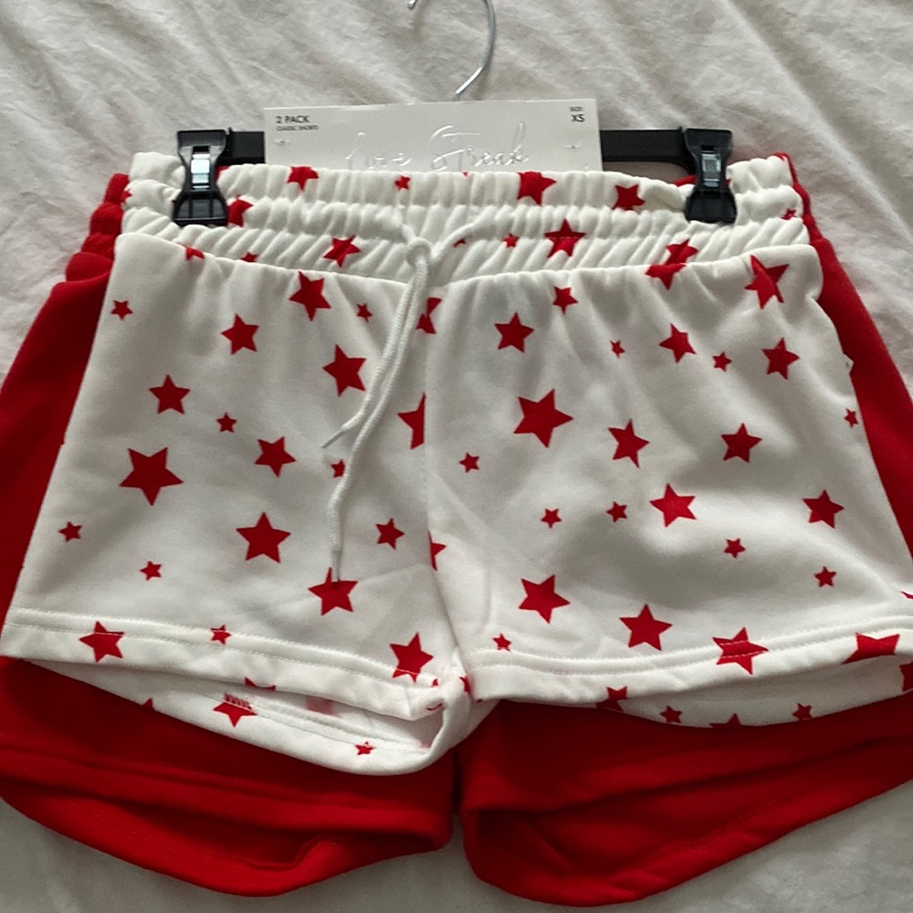 2 pack Love Streak active shorts size xs